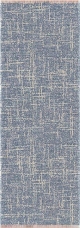 Webteppich Oskar blau, 70x120 cm