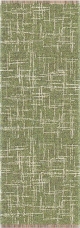 Webteppich Oskar grün, 70x120 cm